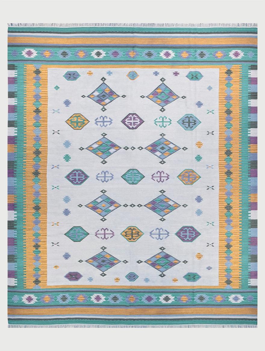 Alfombra Kilim de lana tejida a mano para sala de estar WK-585