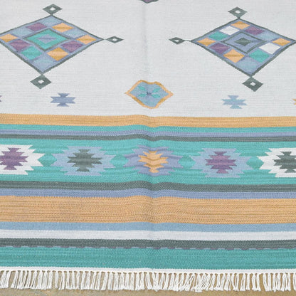 Alfombra Kilim de lana tejida a mano para sala de estar WK-585