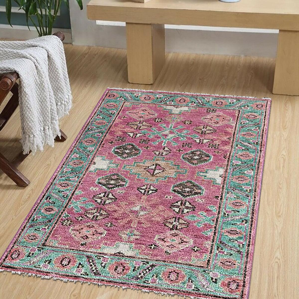 Premium Hand Knotted Wool Kilim Rug For Bedroom WK-602