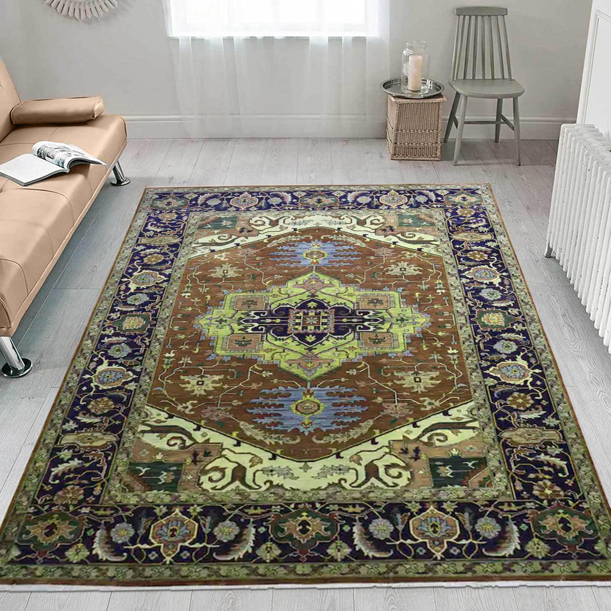 Premium Hand Knotted Rug Beige For Dining Room WK-606