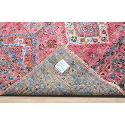 Beautiful Hand Knotted Wool Kilim Rug For Bedroom Pink WK-611