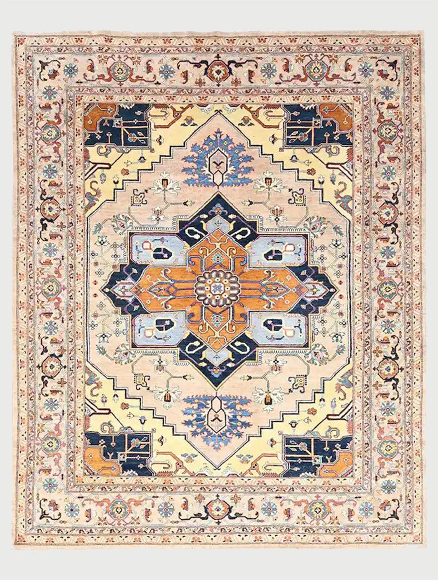 Hand Knotted Wool Kilim Area Rug For Yoga Mat WK-612