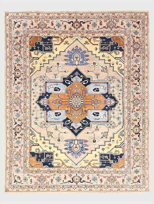 Hand Knotted Wool Kilim Area Rug For Yoga Mat WK-612