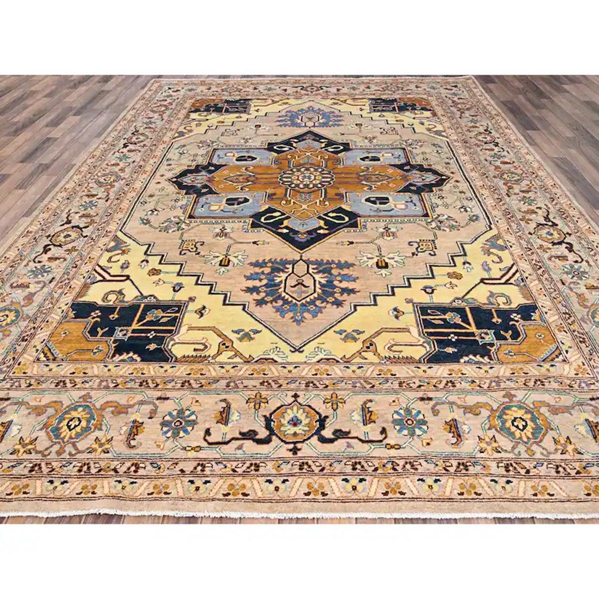 Hand Knotted Wool Kilim Area Rug For Yoga Mat WK-612