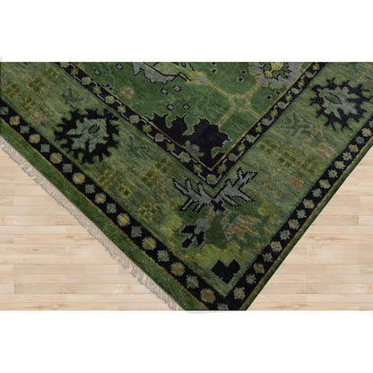 Oushak Hand Knotted Rug For Bedroom WK-619