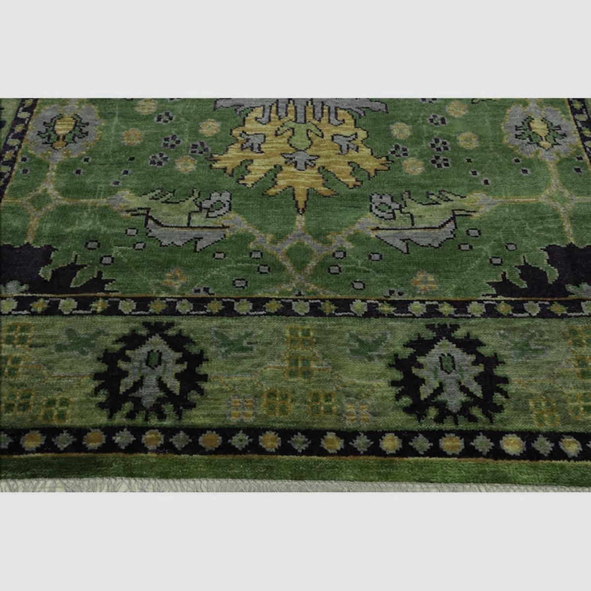 Oushak Hand Knotted Rug For Bedroom WK-619