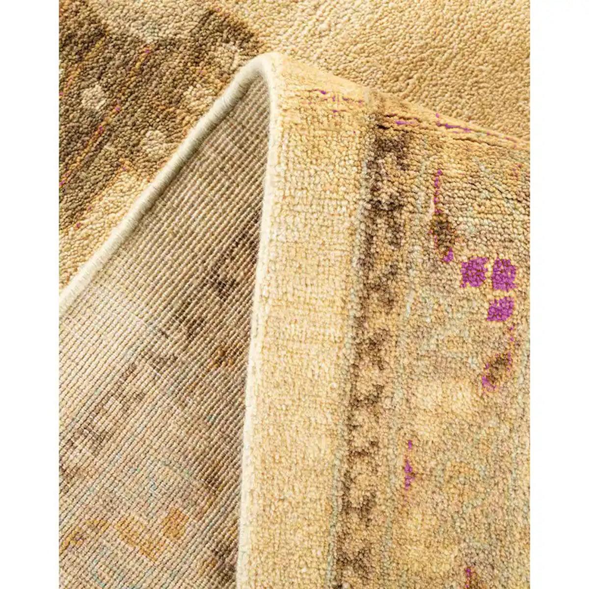 Beige Hand Knotted Wool Kilim Area Rug For Hall Patio WK-626