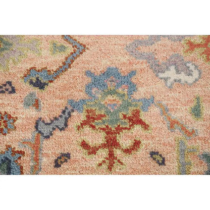 Beige Hand Knotted Wool Kilim Rug Farmhouse WK-638