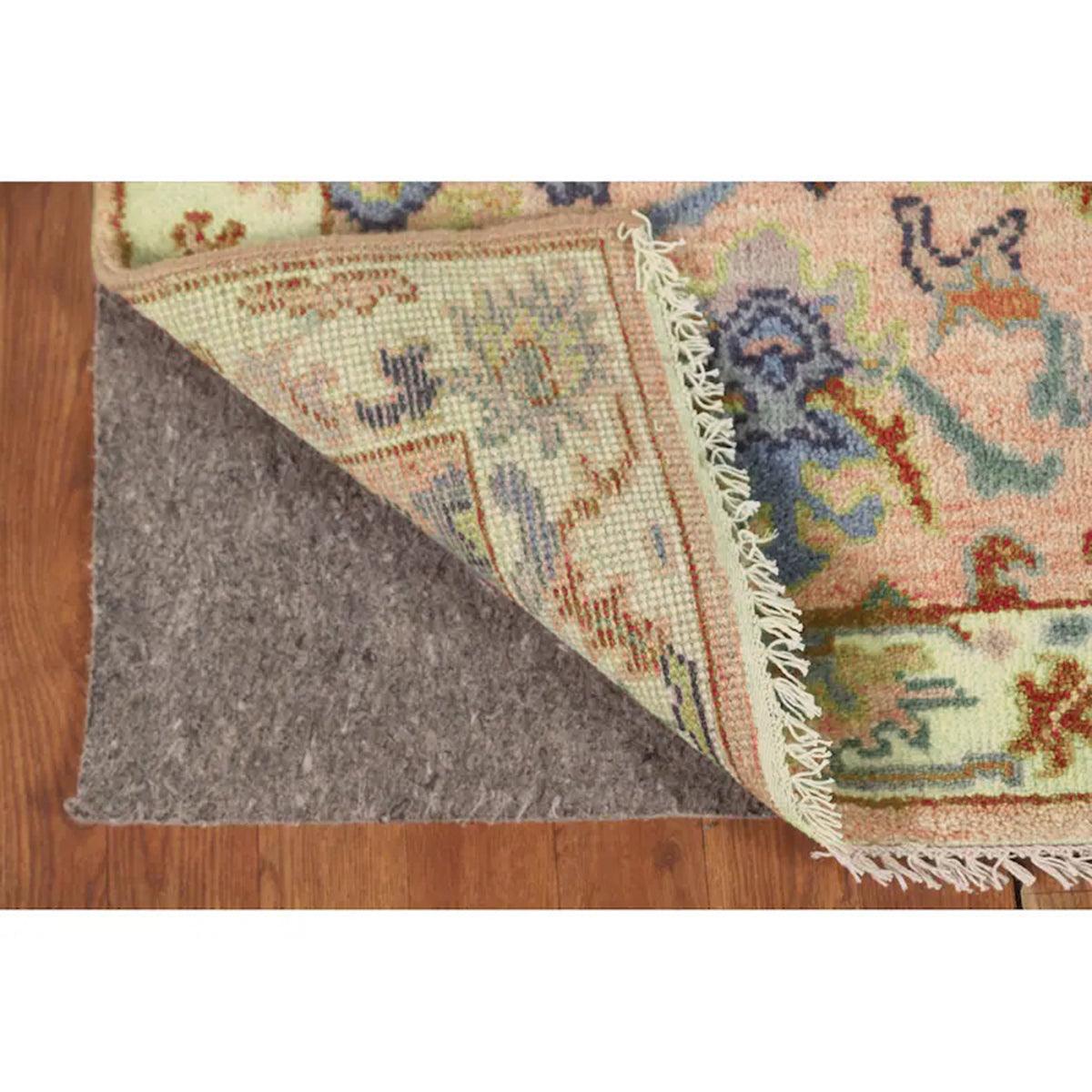 Beige Hand Knotted Wool Kilim Rug Farmhouse WK-638