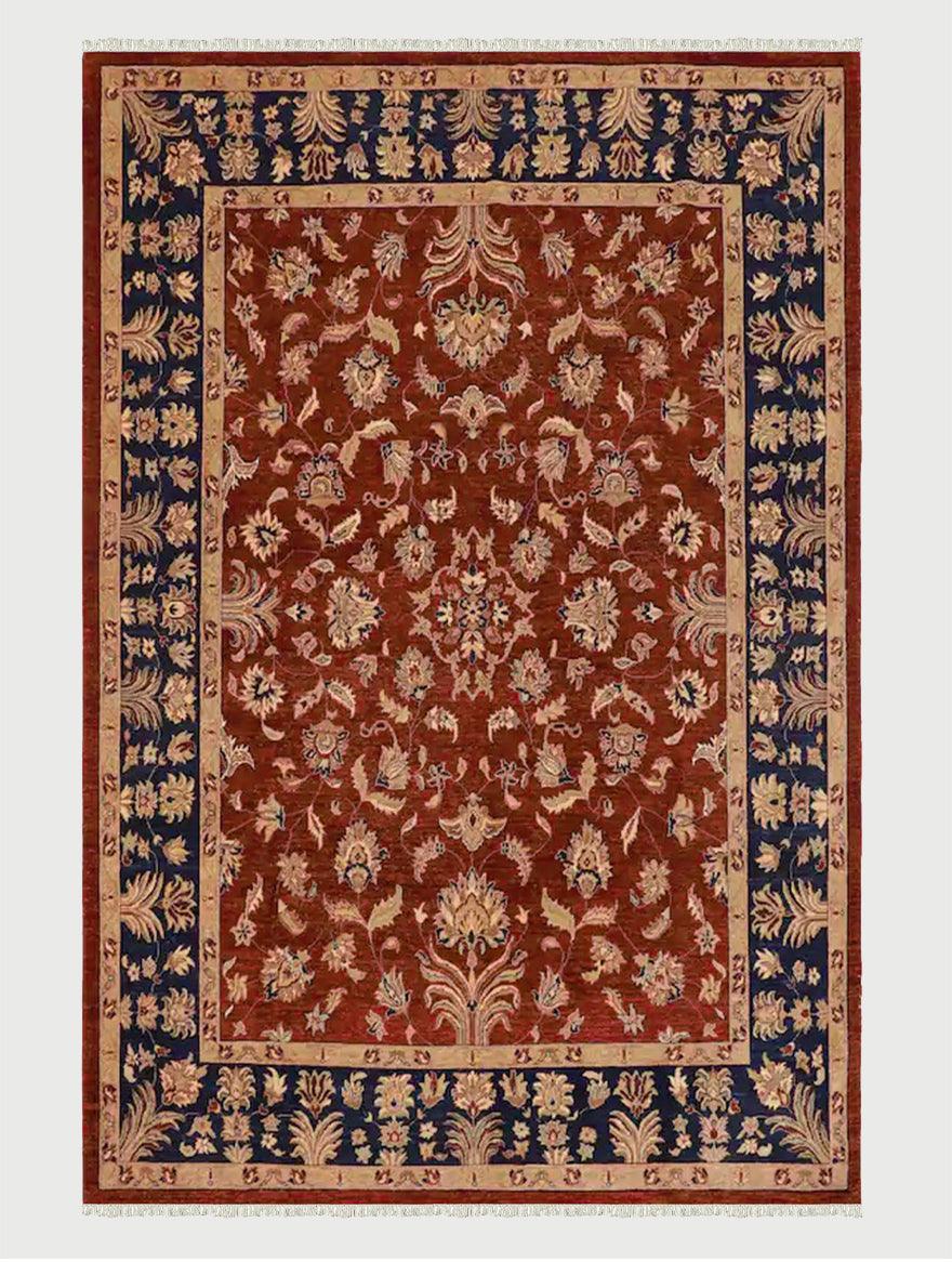 Hand Knotted Wool Kilim Area Rug Traditional For Living Room WK-640