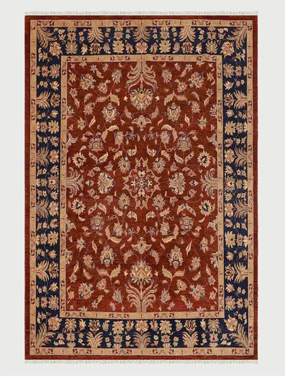 Hand Knotted Wool Kilim Area Rug Traditional For Living Room WK-640