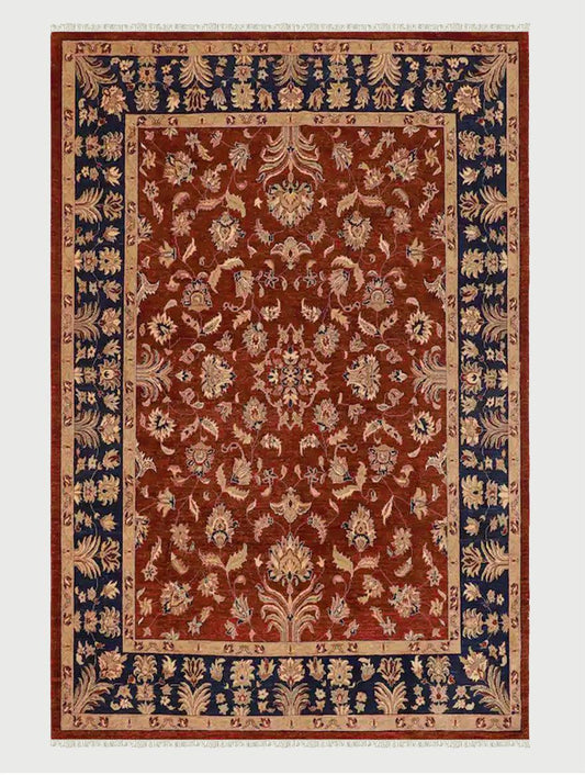 Hand Knotted Wool Kilim Area Rug Traditional For Living Room WK-640