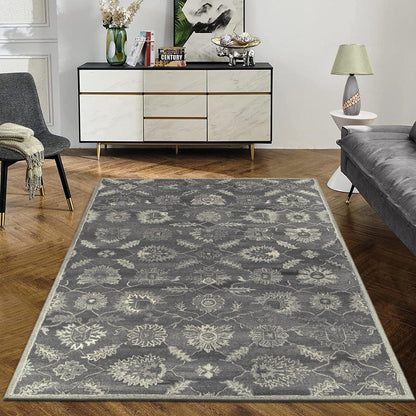 Hand Knotted Wool Area Rug For Bedroom Hall WK-656