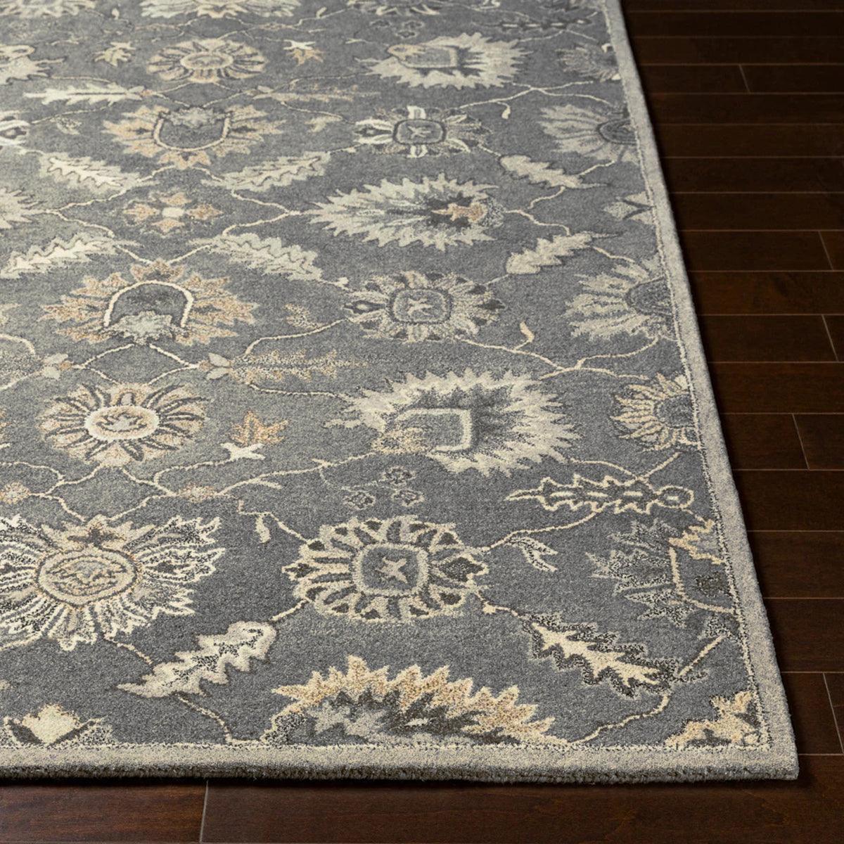 Hand Knotted Wool Area Rug For Bedroom Hall WK-656