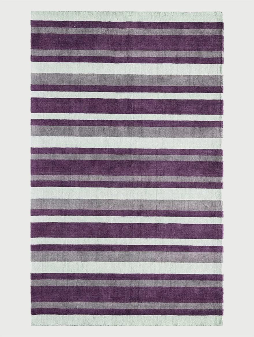 Purple Hand Tufted Wool Area Rug For Living Room WK-662