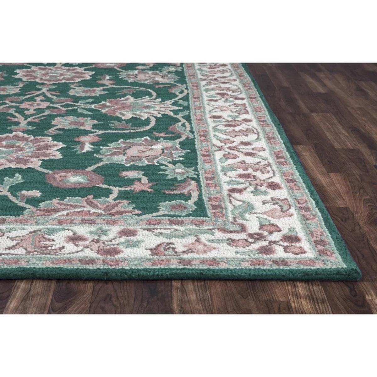 Hand Knoted Wool Area Rug For Living Room Pink WK-663