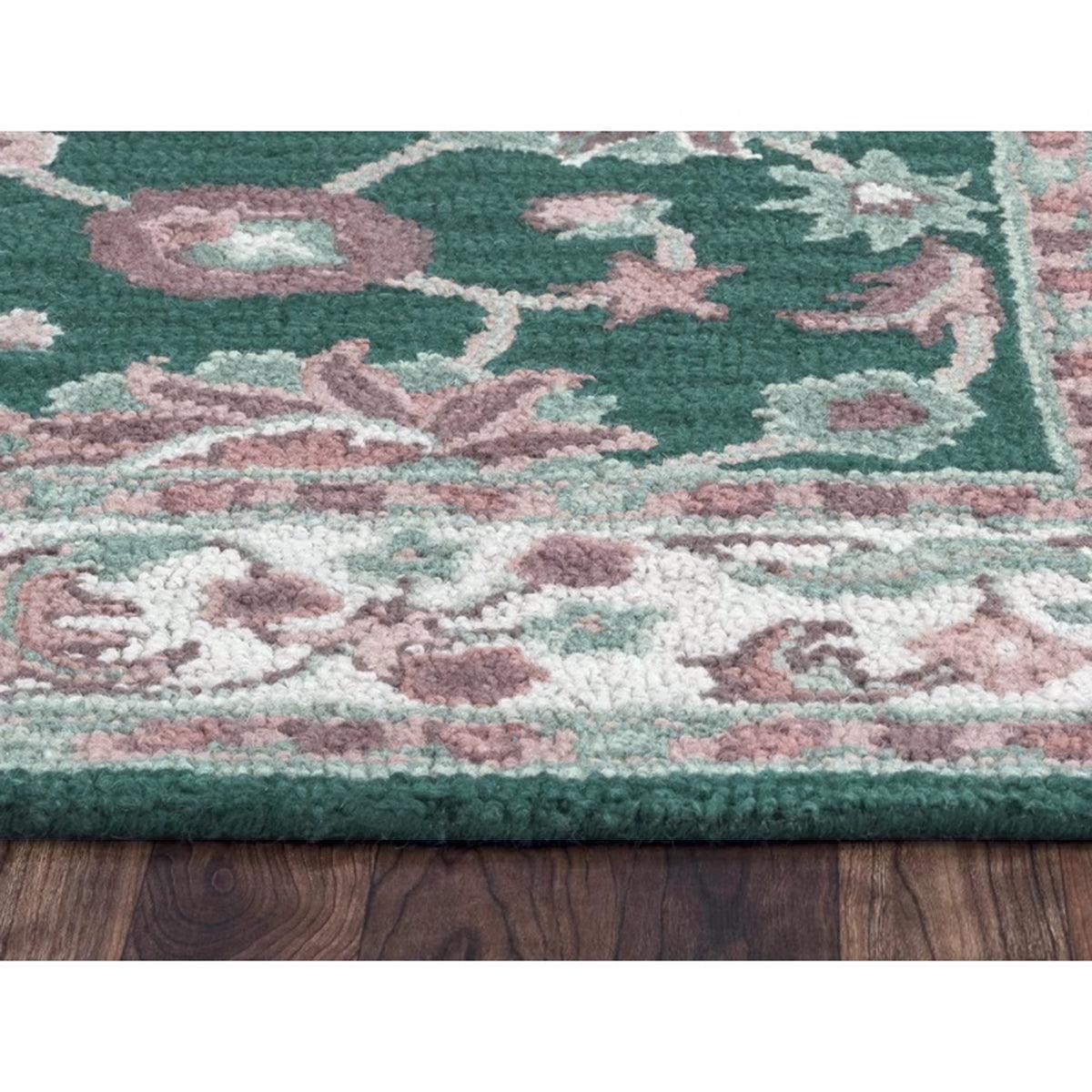 Hand Knoted Wool Area Rug For Living Room Pink WK-663