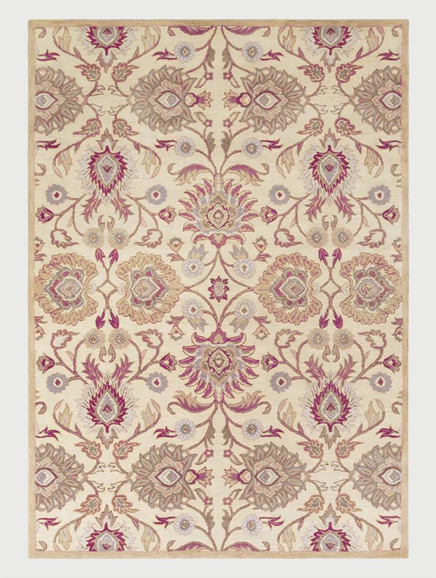 Traditional Hand Tufted Wool Area Rug For Hall Yoga Mat WK-664