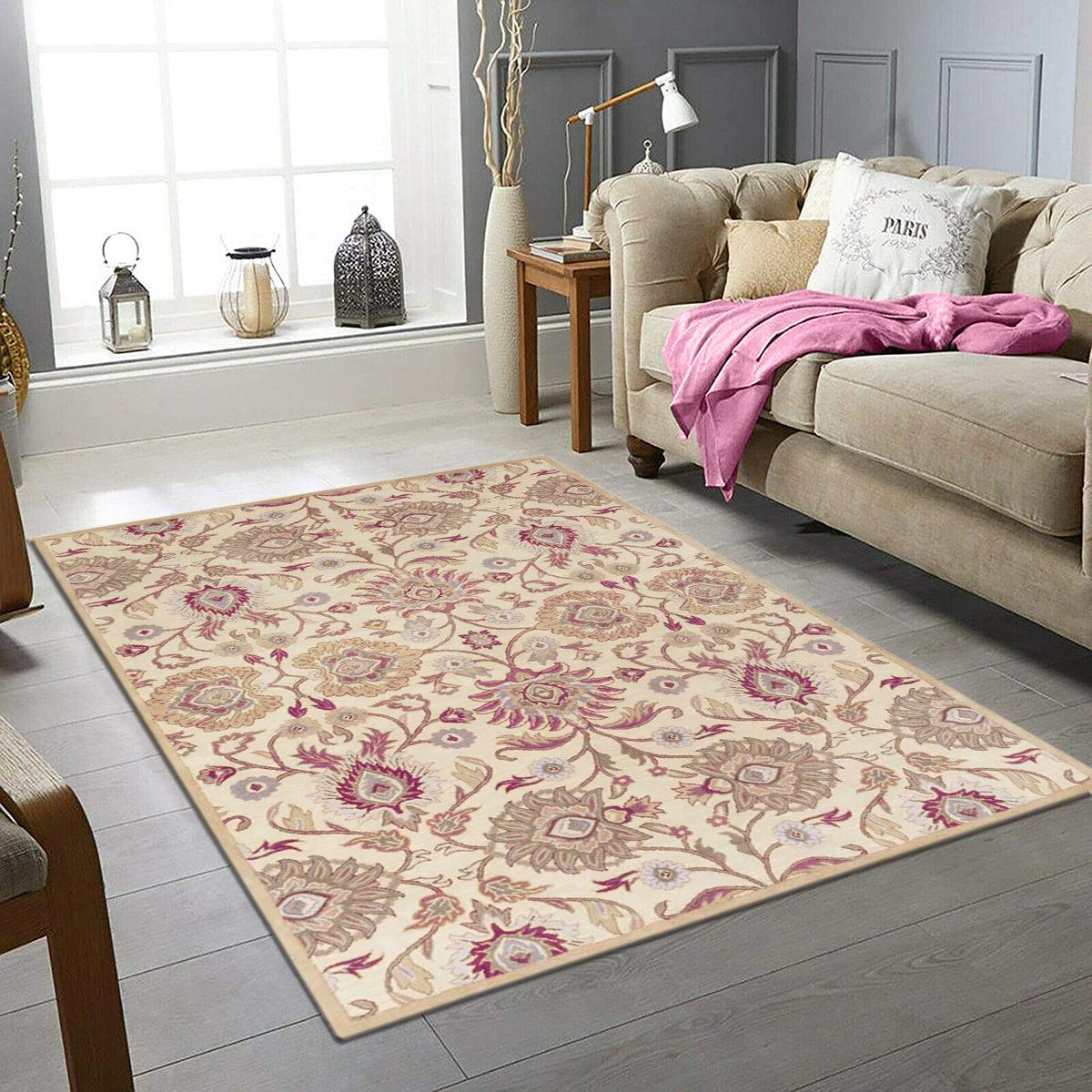 Traditional Hand Tufted Wool Area Rug For Hall Yoga Mat WK-664