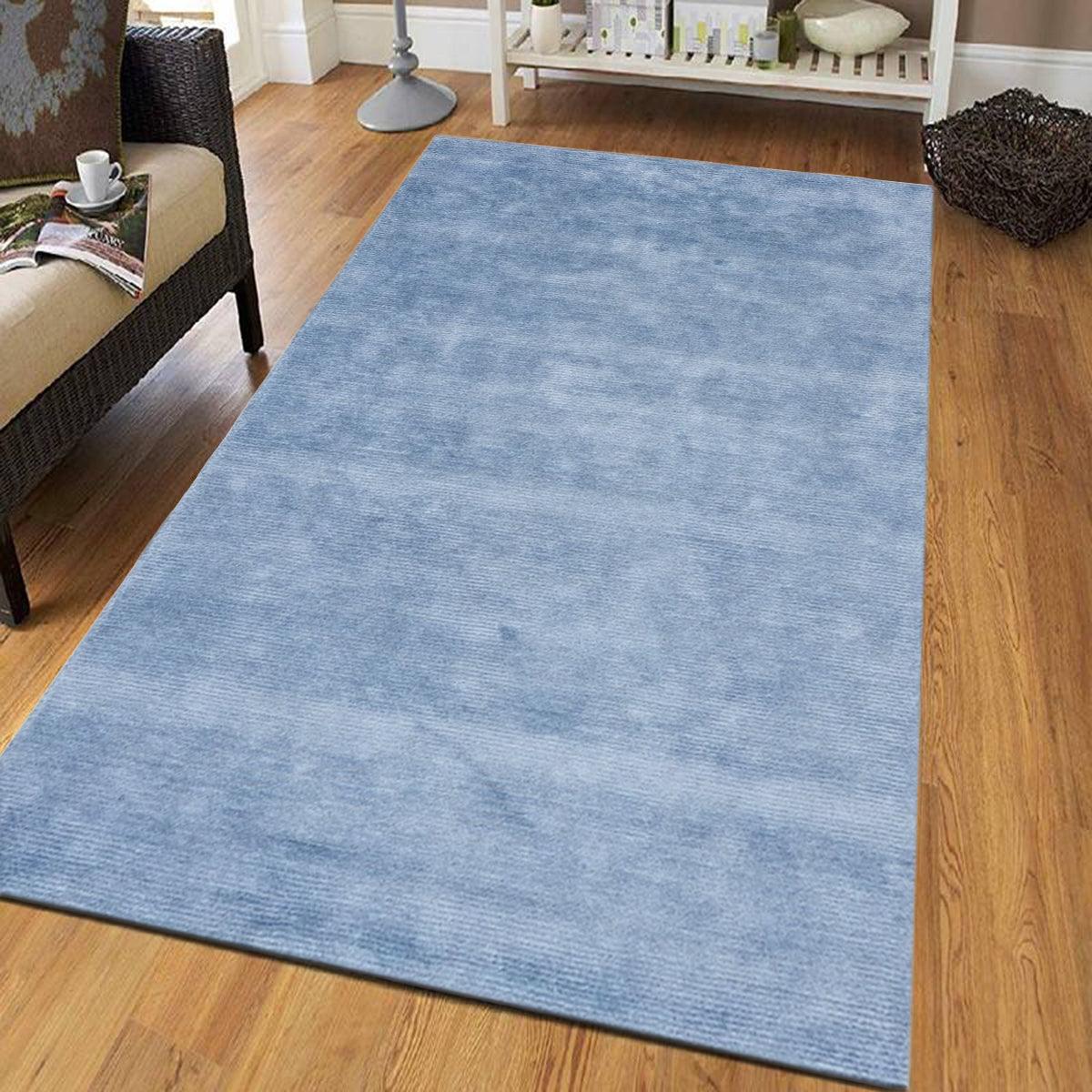 Alfombra de viscosa natural hecha a mano para dormitorio WK-667