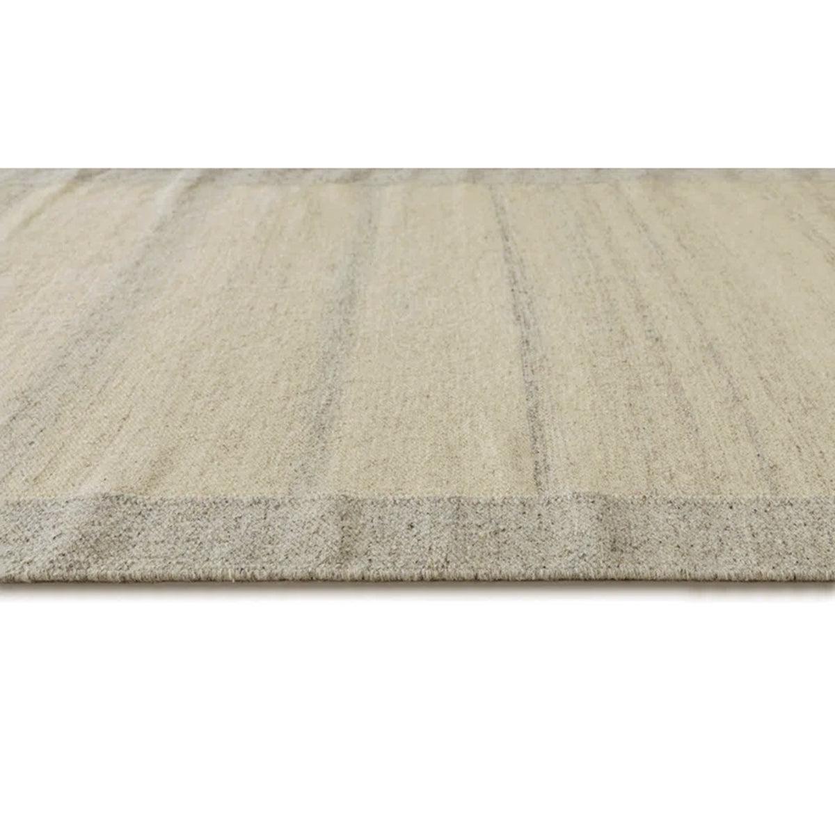 Gray Hand Loom Wool Area Rug For Dining Room WK-668