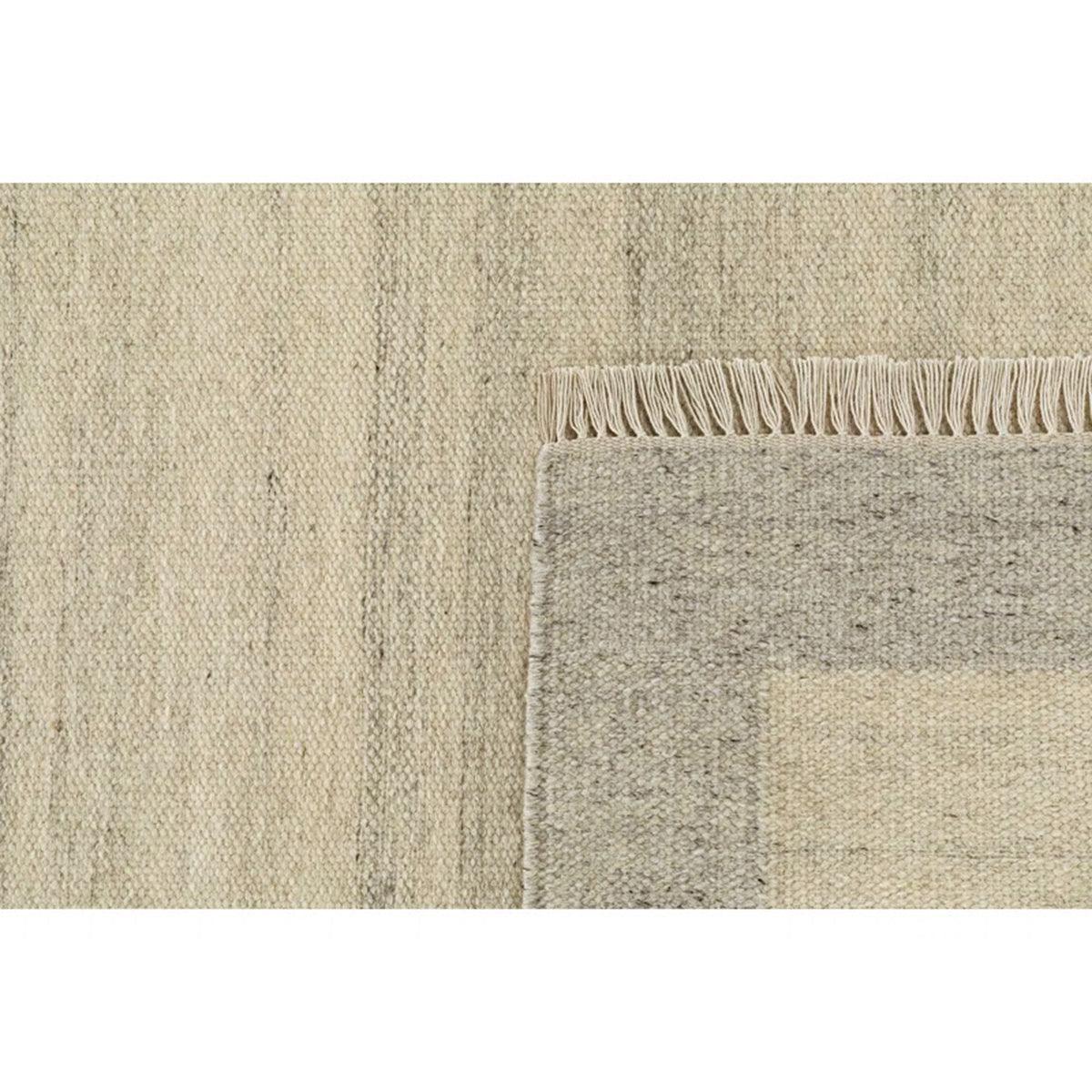 Gray Hand Loom Wool Area Rug For Dining Room WK-668