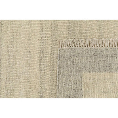 Gray Hand Loom Wool Area Rug For Dining Room WK-668