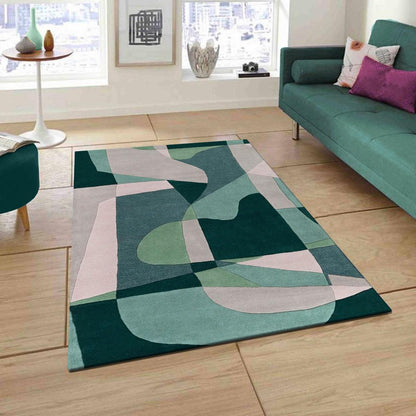 Hand Tufted Wool Area Rug For Living Room WK-679