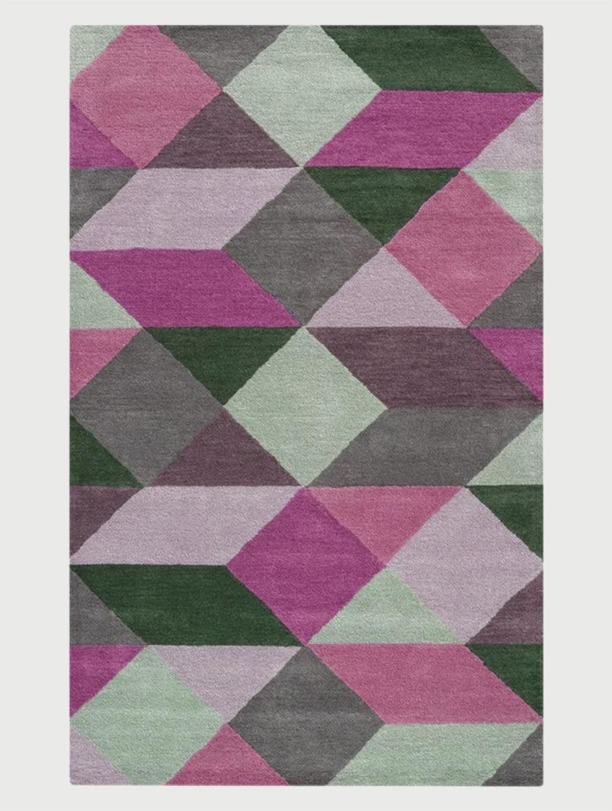 Traditional Hand Tufted Wool Area Rug For Bedroom WK-686