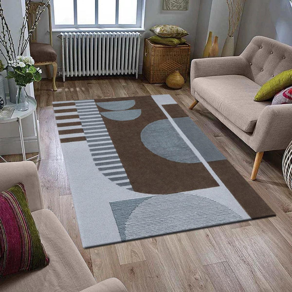 Natural Wool Area Rug Hand Tufted For Bedroom WK-687