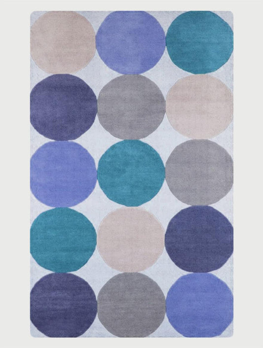 Modern Hand Tufted Wool Area Rug For Bedroom WK-690