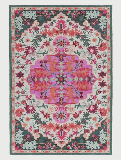 Hand Tufted Wool Area Rug For Hall Yoga Mat  WK-694