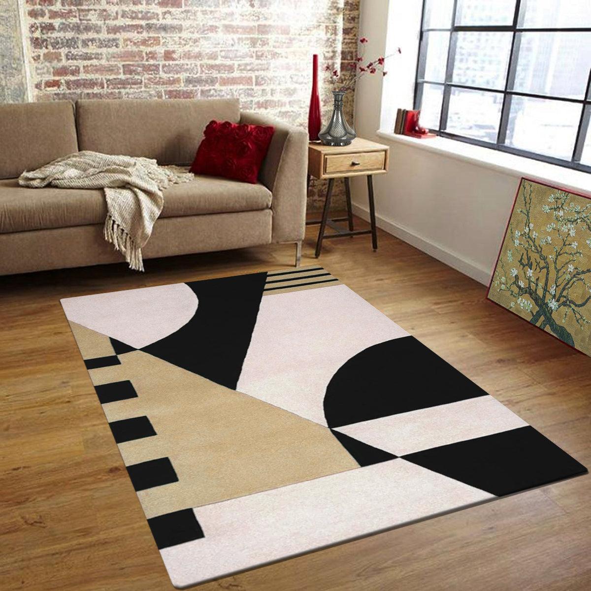 Hand Tufted Wool Area Rug For Living Room WK-706