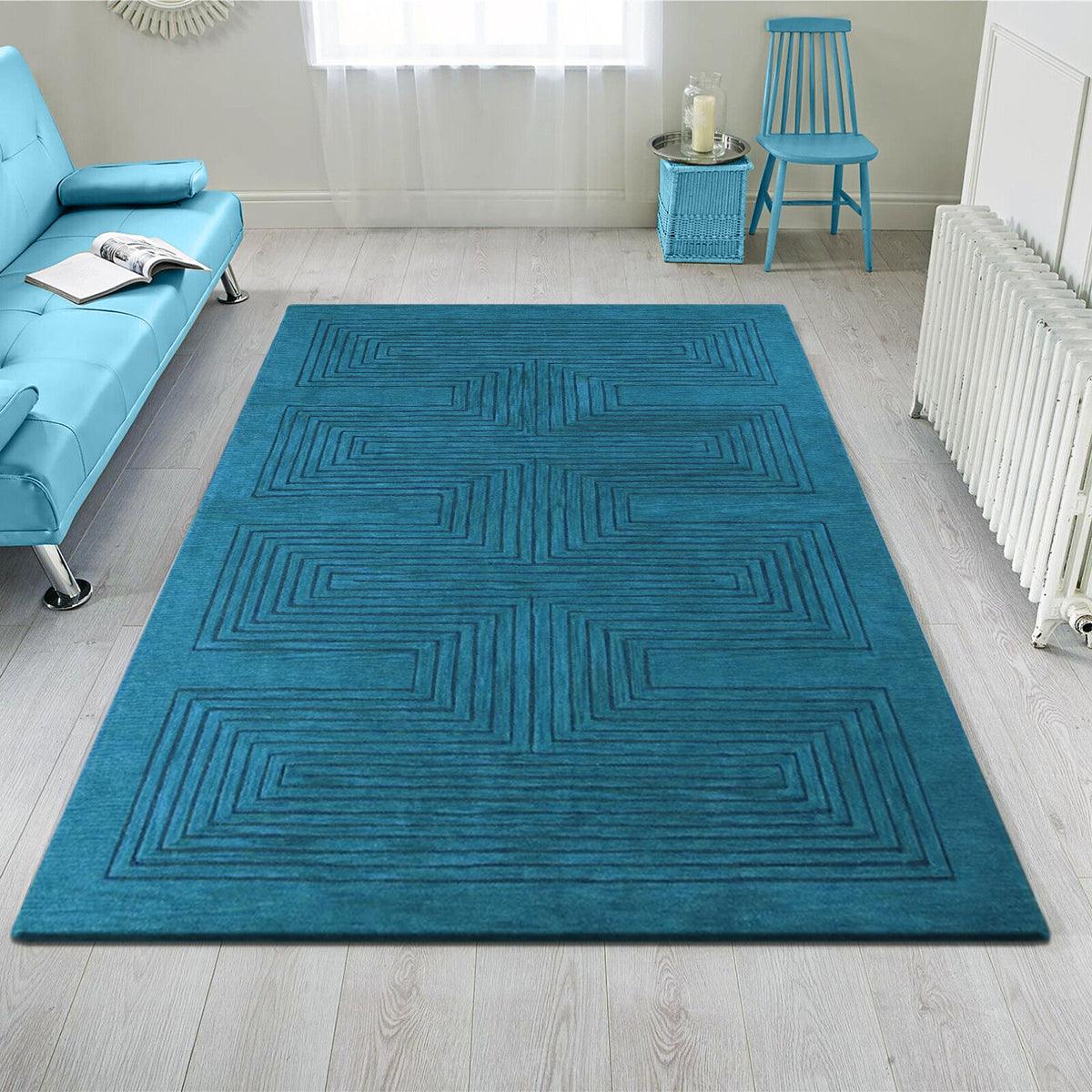 Hand Tufted Wool Area Rug For Hall Yoga Mat  WK-708