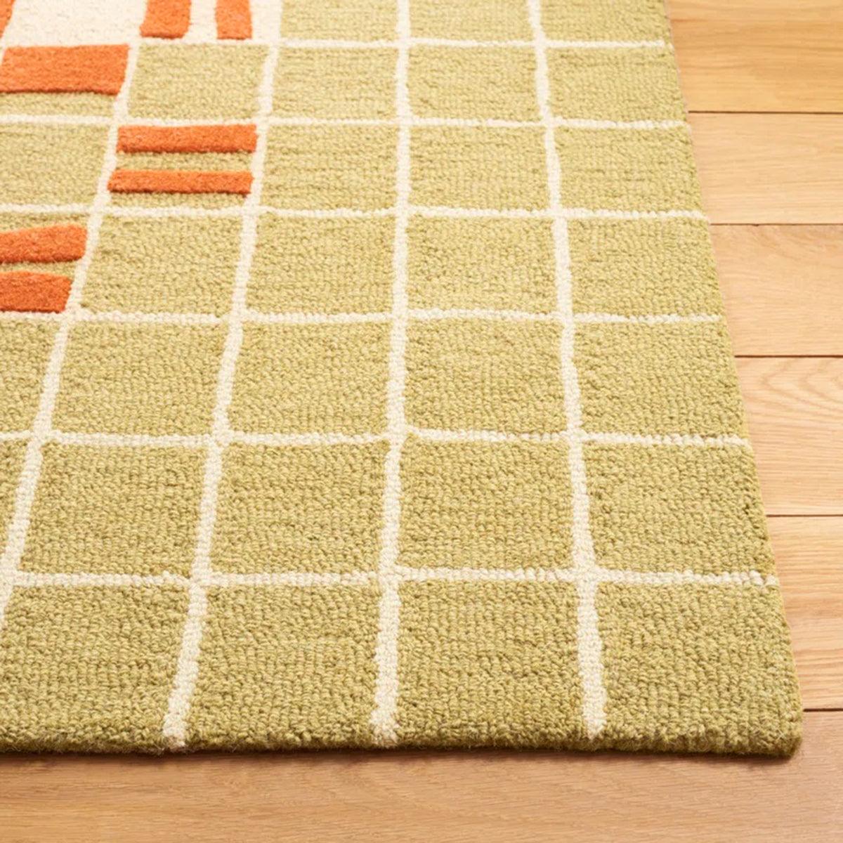 Natural Hand Knoted Wool Area Rug For Living Room WK-709