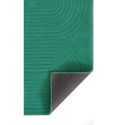 Green Hand Tufted Wool Area Rug For Living Room WK-712