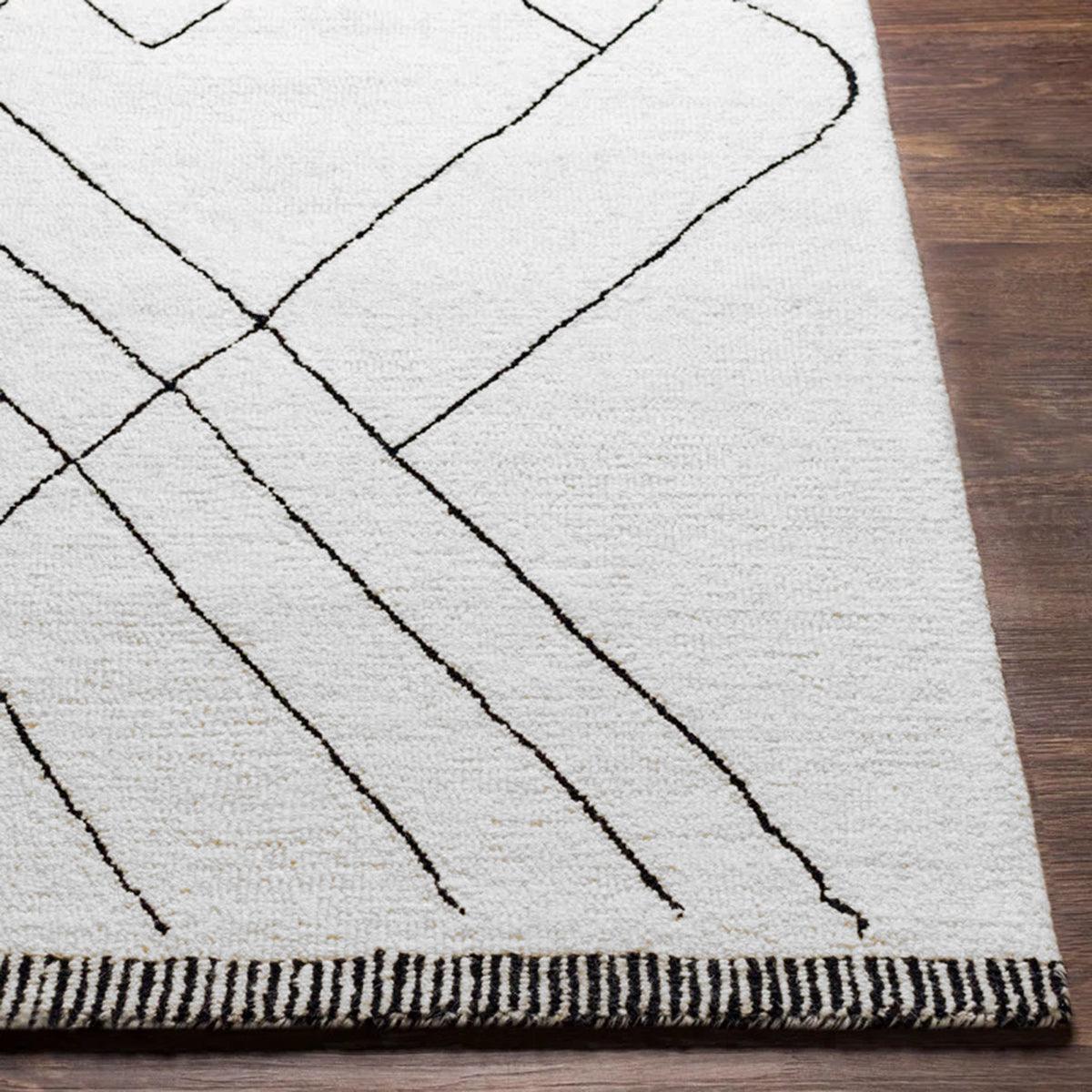 Moroccan Wool Rug Handmade For Living Room WK-715