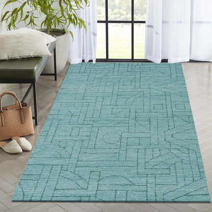 Hand Tufted Wool Area Rug For Bedroom WK-726