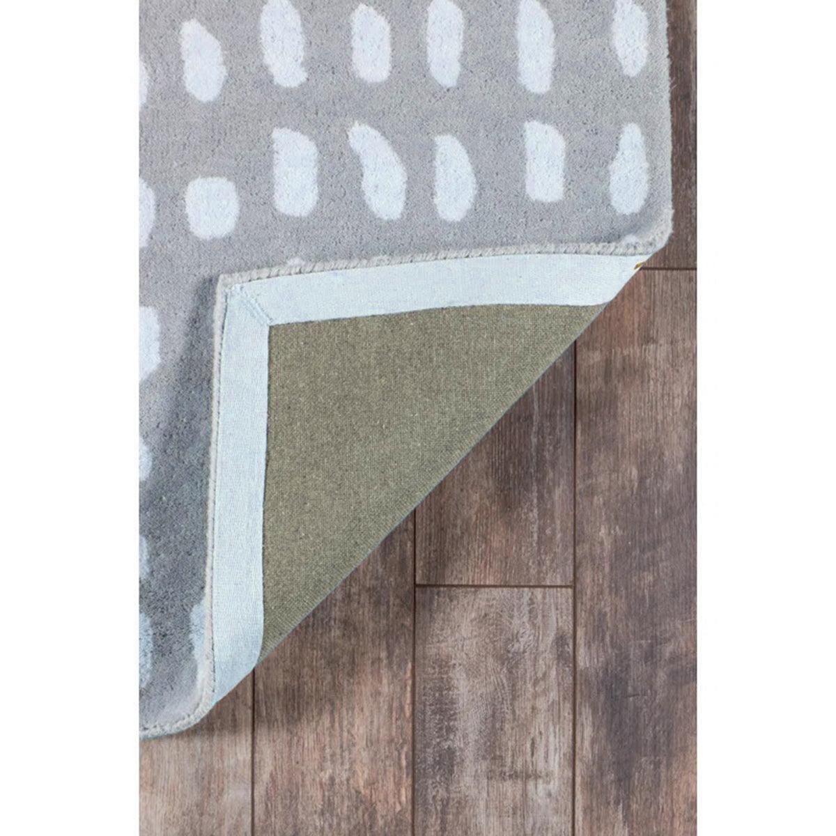 Gray Hand Tufted Wool Area Rug For Hall Patio WK-727