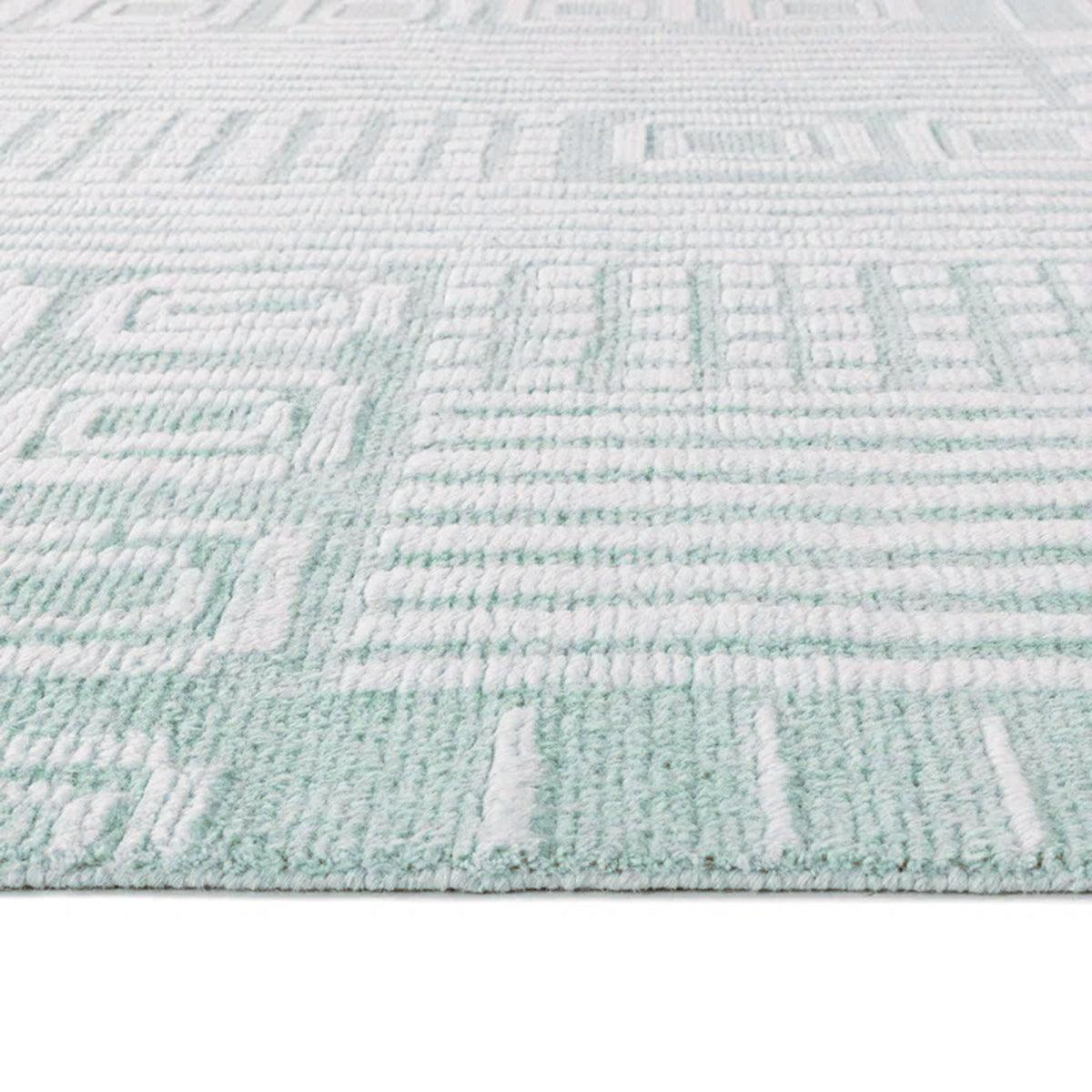 Hand Knoted Wool Area Rug For Garden Yoga Mat  WK-728