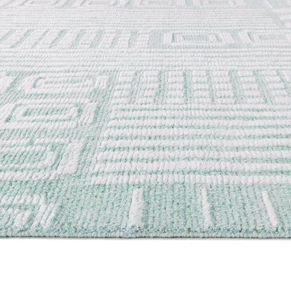 Hand Knoted Wool Area Rug For Garden Yoga Mat  WK-728