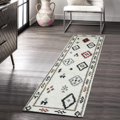 Moroccan Handmade Wool Area Rug For Living Room WK-729