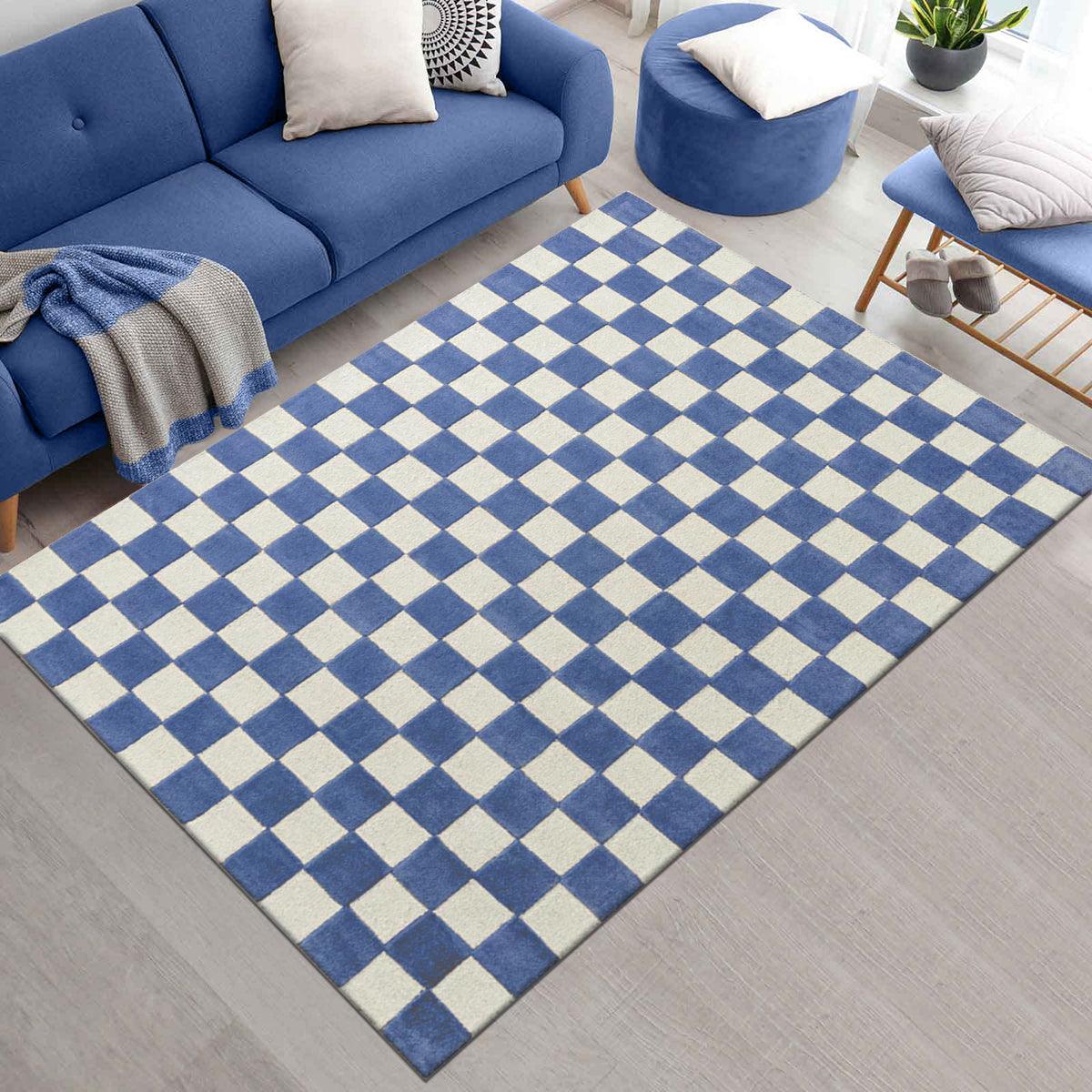 Alfombra de lana natural hecha a mano para dormitorio WK-731