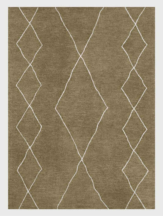 Hand Tufted Wool Area Rug For Living Room WK-732