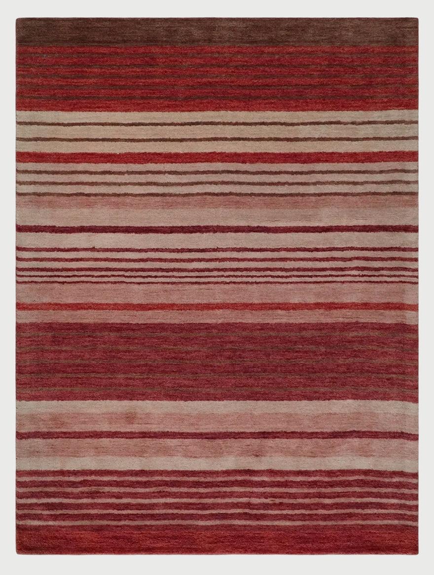 Red Hand Tufted Wool Area Rug For Bedroom WK-734