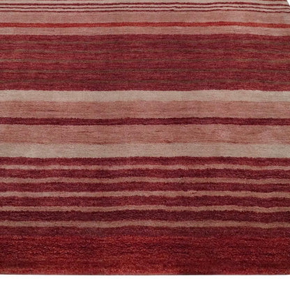 Red Hand Tufted Wool Area Rug For Bedroom WK-734