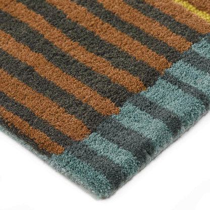 Hand Knoted Natural Wool Area Rug For Living Room WK-743