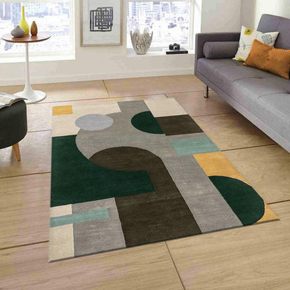 Natural Wool Rug Hand Tufted For Living Room WK-745