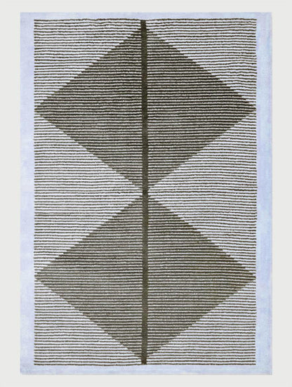 Hand Knoted Wool Area Rug For Bedroom WK-746