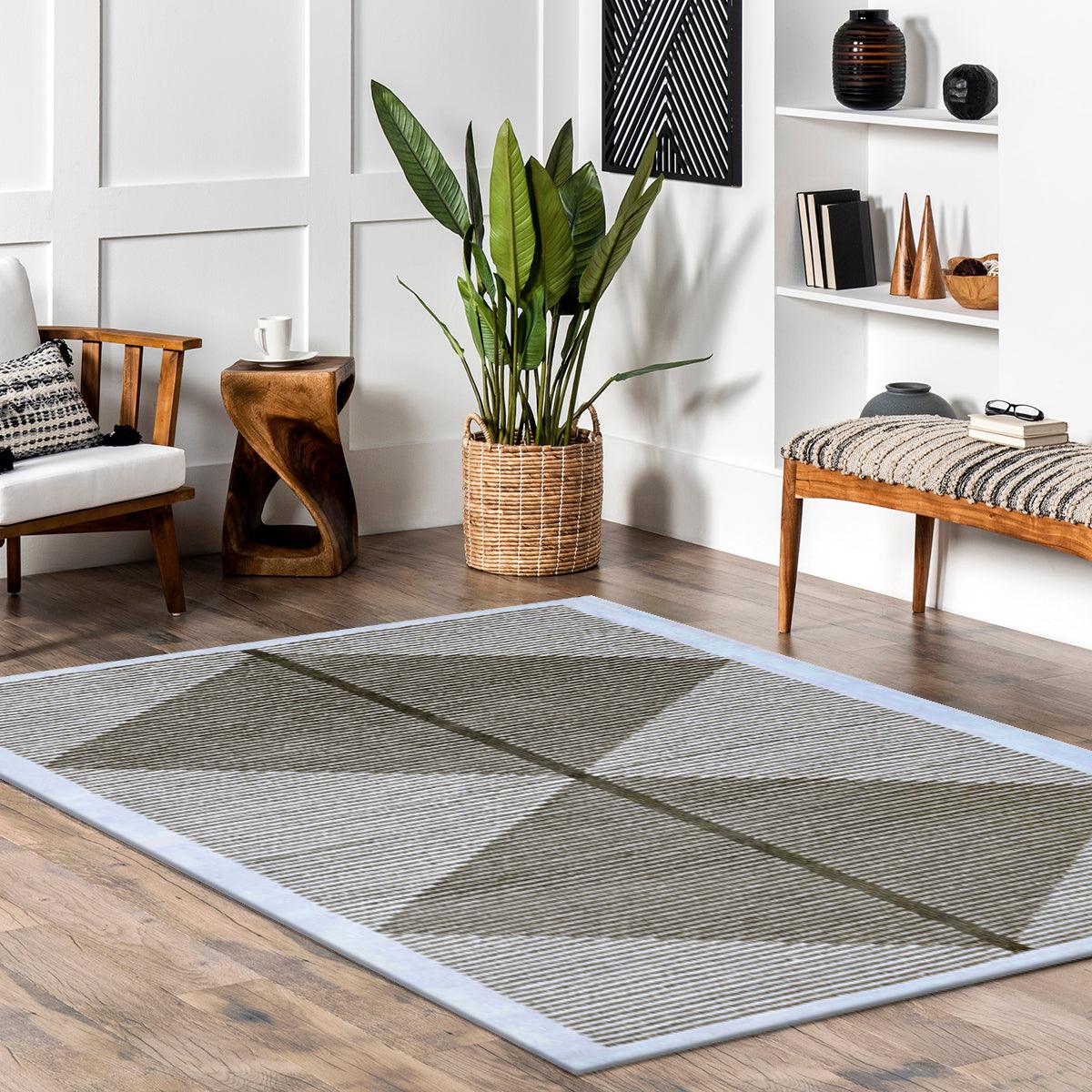 Hand Knoted Wool Area Rug For Bedroom WK-746